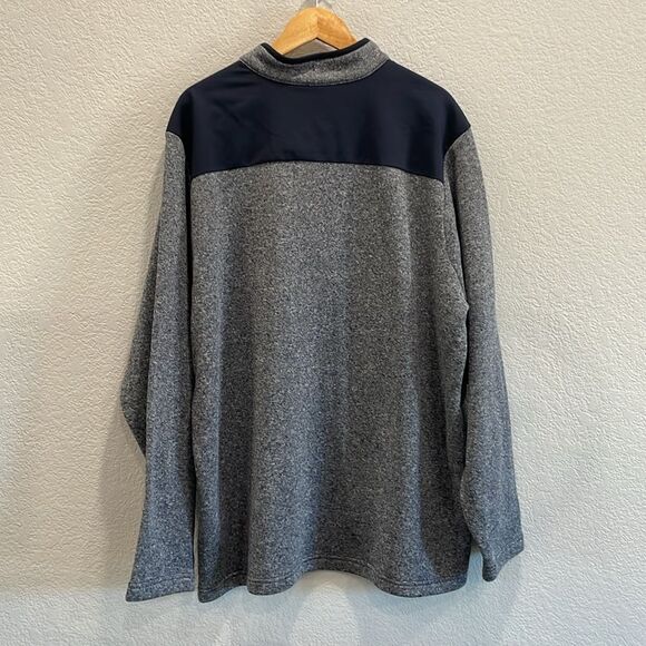 NEW Antigua Clover Quarter Zip Golf Pullover Sweater in Navy Heather Size 3X - Picture 7 of 8